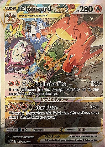 2022 Pokémon SWSH Black Star Promo #SWSH262 Charizard VSTAR — front