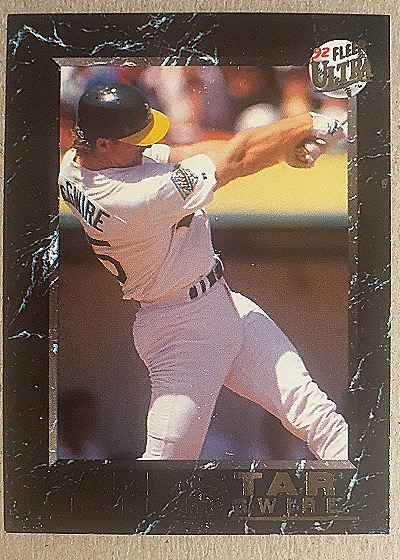 1992 Fleer Ultra All-Star #1 Mark McGwire — front