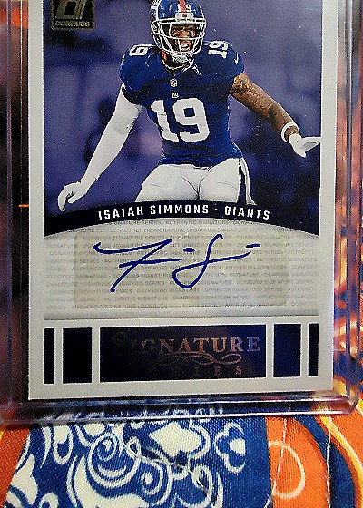 2024 Panini Donruss Signature Series #SSE-ISI Isaiah Simmons — front