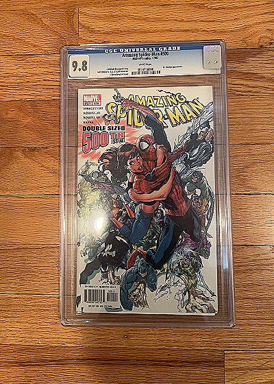 Amazing Spider-Man #500 (2003) Marvel CGC 9.8 J. Scott Campbell Cover — front