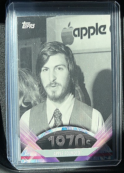 2020 Topps Steve Jobs 1970 Apple Founded — front