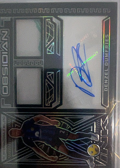 2023-24 Panini Obsidian Denzel Dumfries Dual Jersey Ink Auto — front
