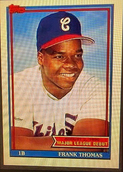 1990 Topps #661 Frank Thomas Major League Debut — front