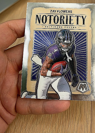 2024 Panini Mosaic #17 Zay Flowers Notoriety — front