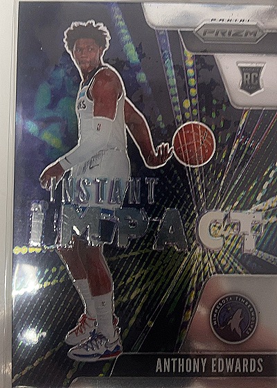 2020-21 Panini Prizm Instant Impact #1 Anthony Edwards RC — front