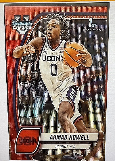 2024 Bowman University Chrome #2 Ahmad Nowell — front