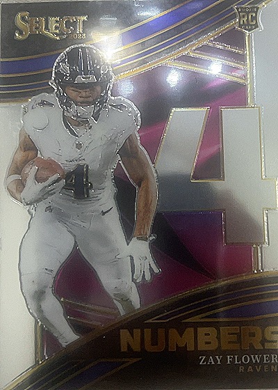 2023 Panini Select Numbers #NMB-ZFL Zay Flowers — front