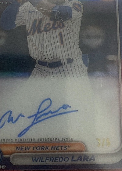 2024 Topps Wilfredo Lara Autograph — front