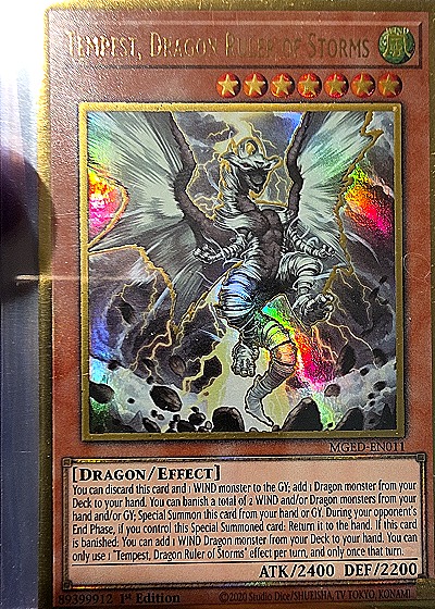 Tempest, Dragon Ruler of Storms MGED-EN011 — front