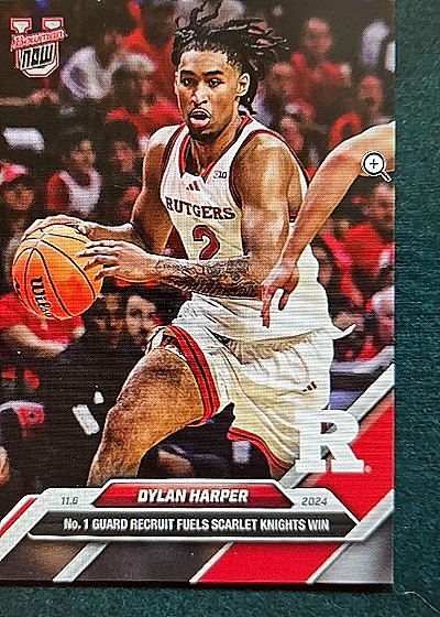 2024 Topps Now #1 Dylan Harper Rutgers Scarlet Knights — front