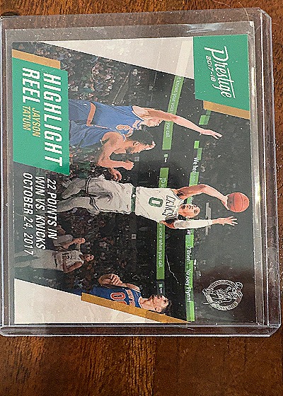 2017-18 Panini Prestige #7 Jayson Tatum Highlight Reel — front