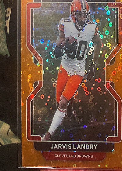 2021 Panini Prizm Jarvis Landry Orange Disco Prizm — front