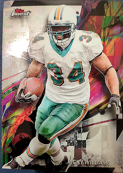2024 Topps Finest #47 Ricky Williams Miami Dolphins — front