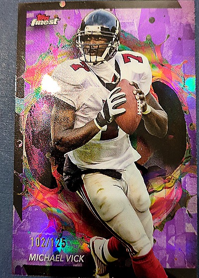2001 Topps Finest #102 Michael Vick — front