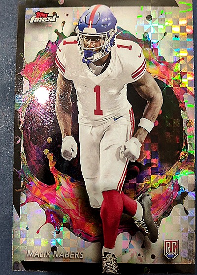 2024 Topps Finest #269 Malik Nabers Rookie — front
