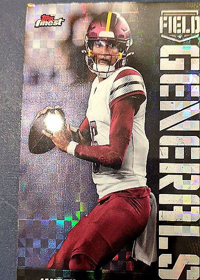 2024 Topps Finest Field Generals Jayden Daniels #FG-18 Rookie — front