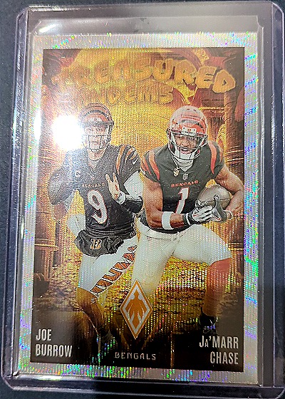 2024 Panini Phoenix Treasured Tandems Joe Burrow & Ja'Marr Chase — front