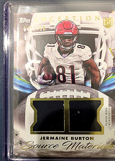 2024 Topps Inception Jermaine Burton Source Materials — front