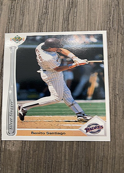 1991 Upper Deck Silver Slugger #SS17 Benito Santiago — front