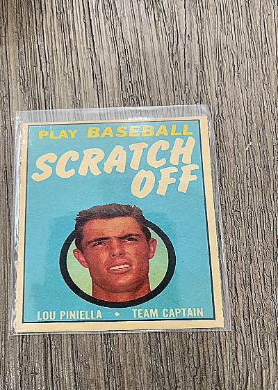 1970 Topps Scratch Off #17 Lou Piniella — front