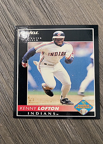 1992 Pinnacle #582 Kenny Lofton Rookie Prospect — front