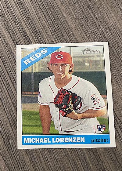 2015 Topps Heritage High Number #660 Michael Lorenzen Rookie Card — front