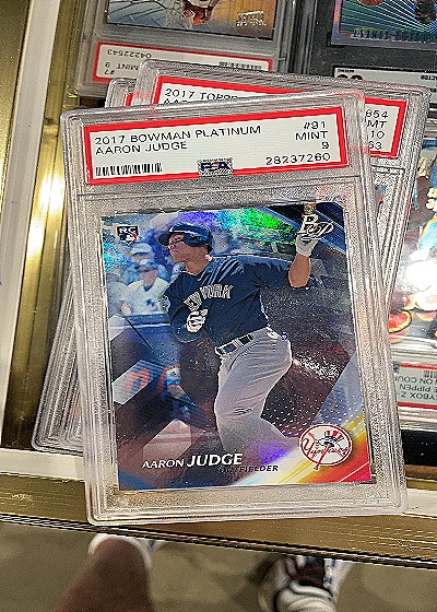 2017 Bowman Platinum #91 Aaron Judge — front