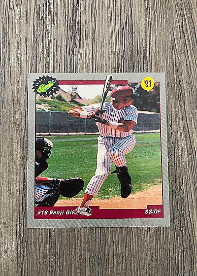 1991 Classic Baseball #15 Benji Gil — front