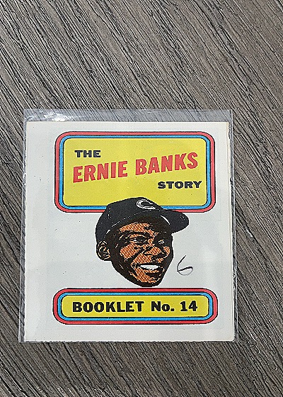 1970 Topps Story Booklet #14 Ernie Banks — front