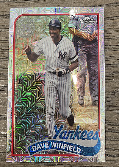 2024 Topps Update Dave Winfield #T89CU-47 1989 Topps Chrome Silver Pack Mojo — front