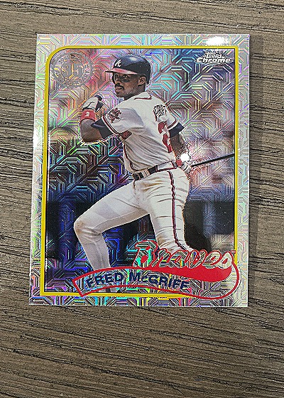 2024 Topps Update 1989 Chrome Silver Pack Mojo Fred McGriff #T89CU-43 — front