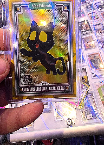 2025 Topps Chrome VeeFriends #3 Very Very Very Very Lucky Black Cat — front