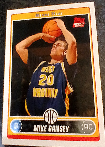 2006 Topps Mike Gansey Rookie Card — front