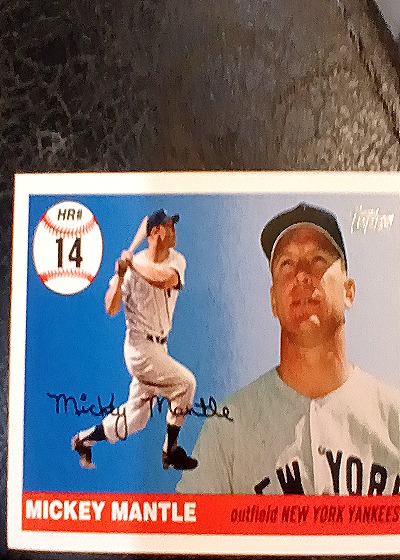 2006 Topps #MHR1 Mickey Mantle Home Run History — front