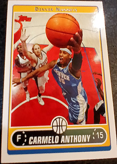 2006-07 Topps #197 Carmelo Anthony Denver Nuggets — front