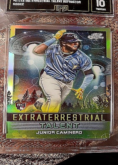 2024 Topps Chrome Cosmic Extraterrestrial Talent #ET-1 Junior Caminero Rookie — front