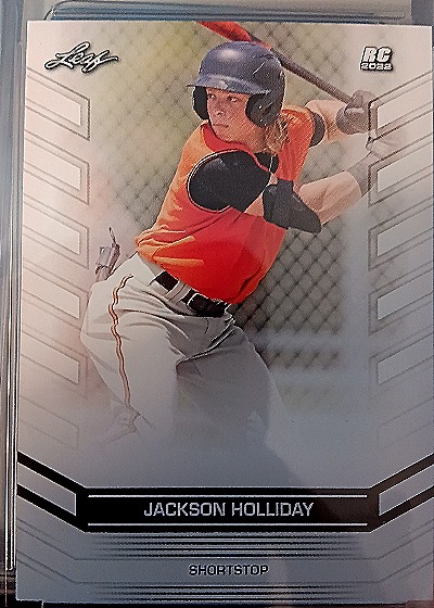 2022 Leaf Jackson Holliday Rookie Card #RC-22 — front