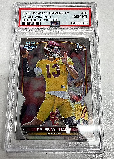2022 Bowman Chrome University #50 Caleb Williams — front