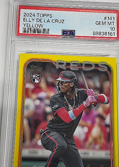 2024 Topps #141 Elly De La Cruz Yellow — front