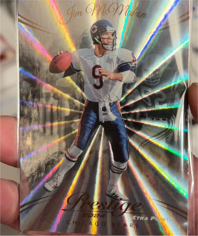 2024 Panini Prestige #55 Jim McMahon Sunburst Xtra Points — front
