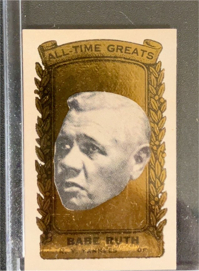 1963 Bazooka All-Time Greats #17 Babe Ruth — front