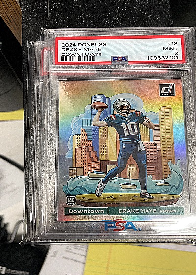 2024 Donruss #13 Drake Maye Downtown — front