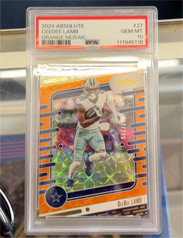 2024 Panini Absolute #27 CeeDee Lamb Orange Mosaic — front