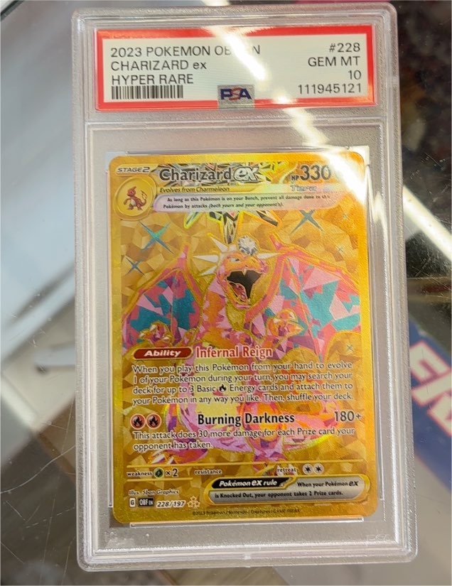 2023 Pokemon Scarlet & Violet Obsidian Flames #228/197 Charizard ex — front