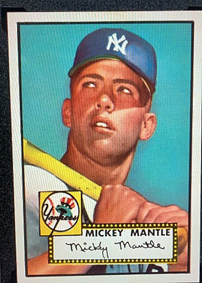 1952 Topps #311 Mickey Mantle Rookie Card — front