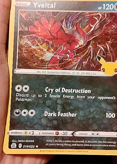 2021 Pokémon Celebrations 019/025 Yveltal — front