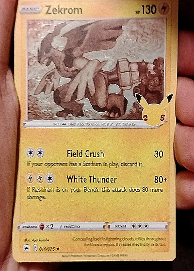2021 Pokémon Celebrations #010/025 Zekrom — front