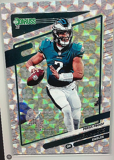 2021 Donruss #21 Jalen Hurts Press Proof — front