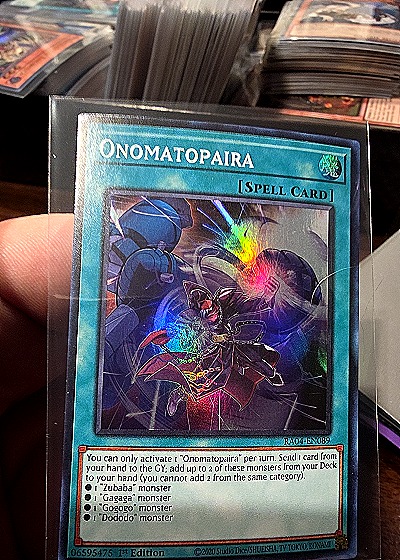 Yu-Gi-Oh! Onomatopaira RA04-EN089 — front