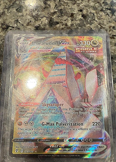 2021 Pokémon TCG Evolving Skies 123/203 Duraludon VMAX — front